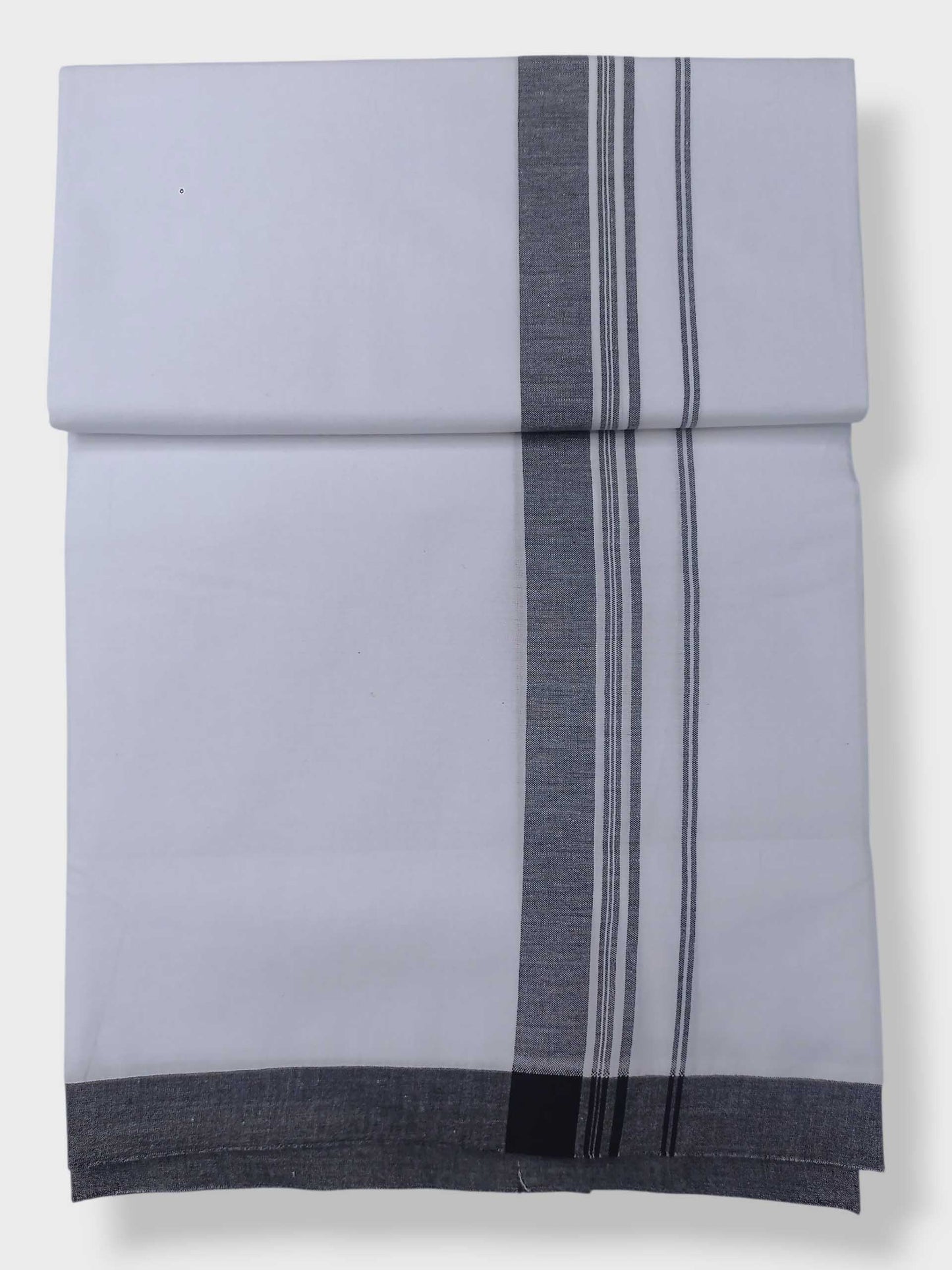 Single Kerala Pure White Mundu/Dhoti