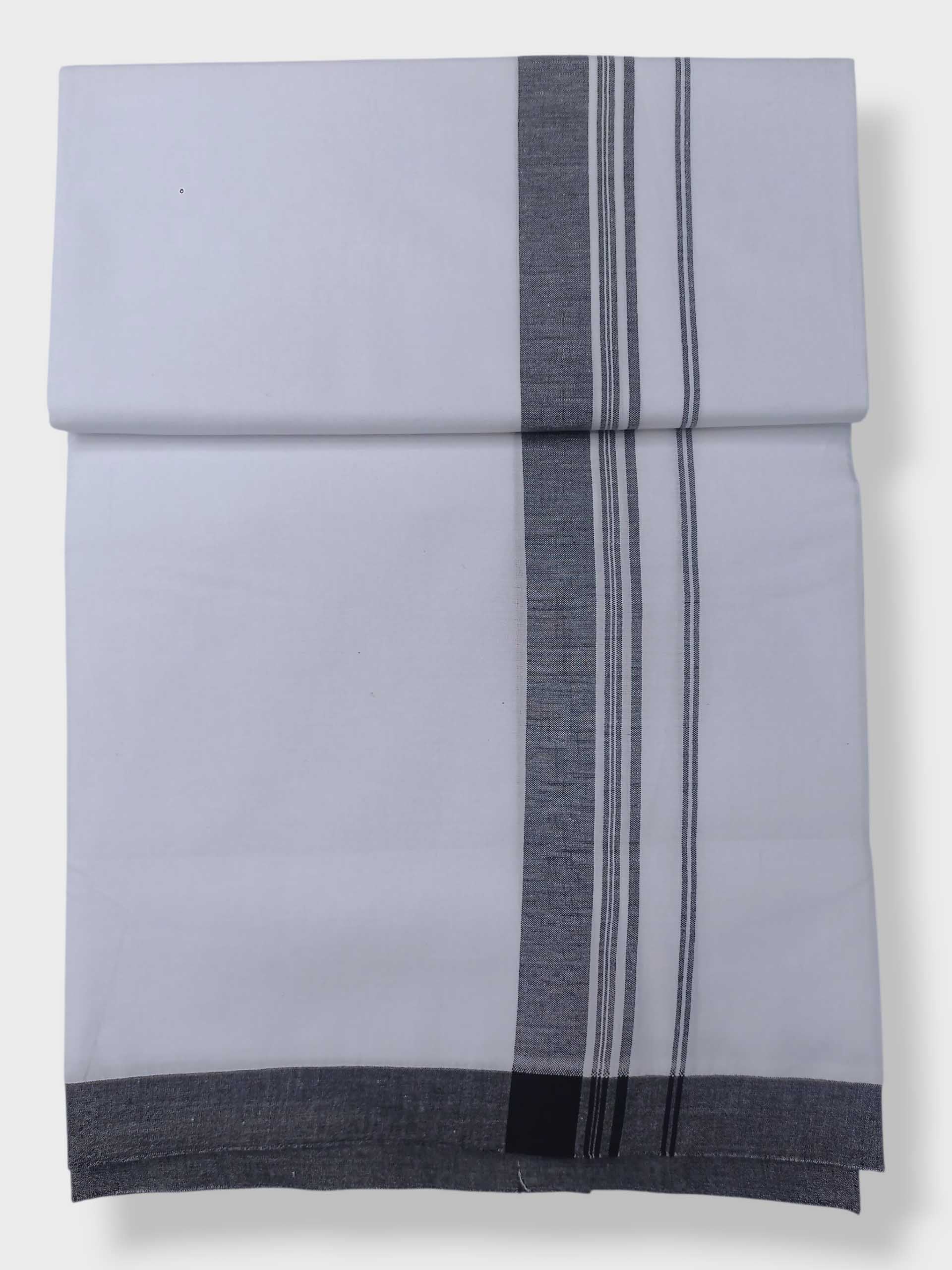 Single Kerala Pure White Mundu/Dhoti