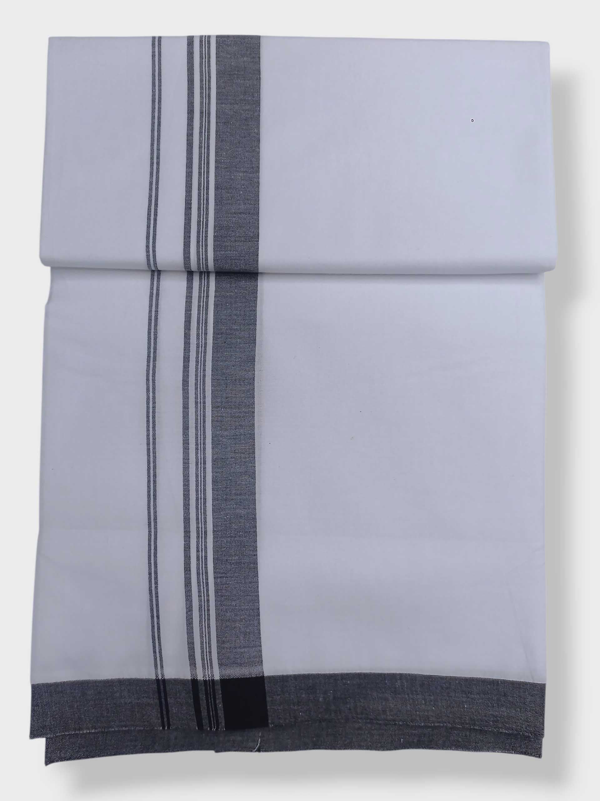 Single Kerala Pure White Mundu/Dhoti