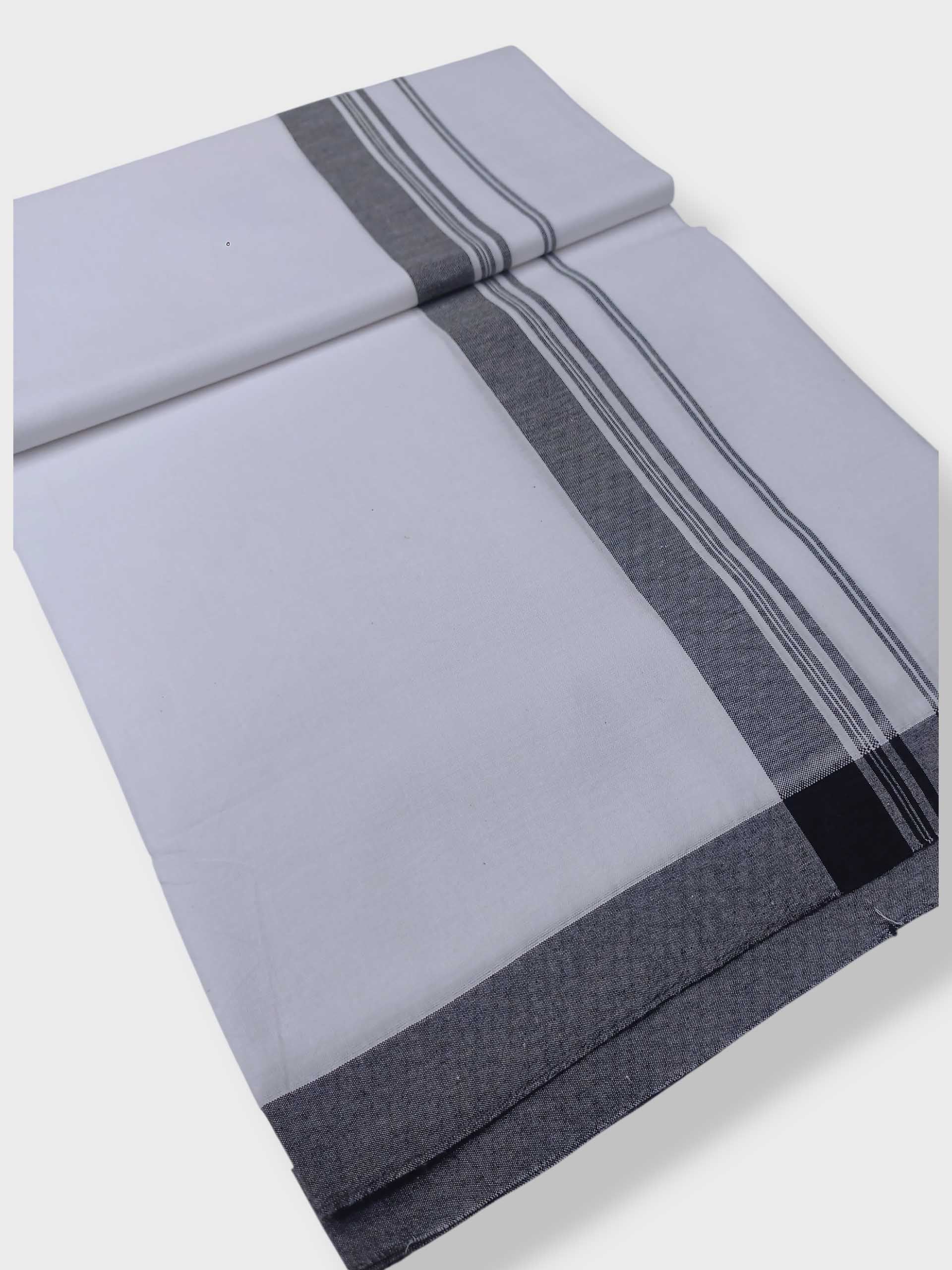 Single Kerala Pure White Mundu/Dhoti