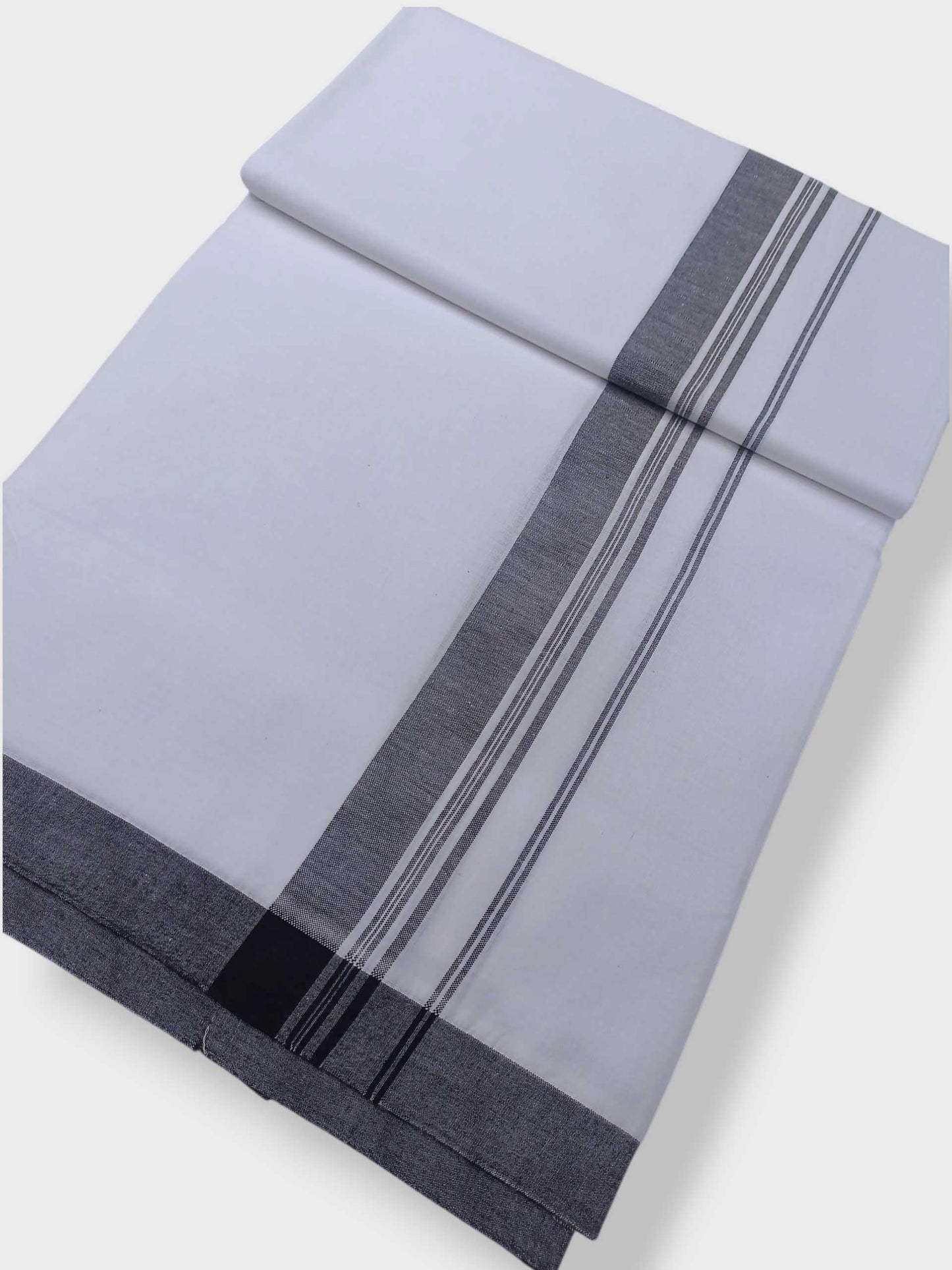 Single Kerala Pure White Mundu/Dhoti