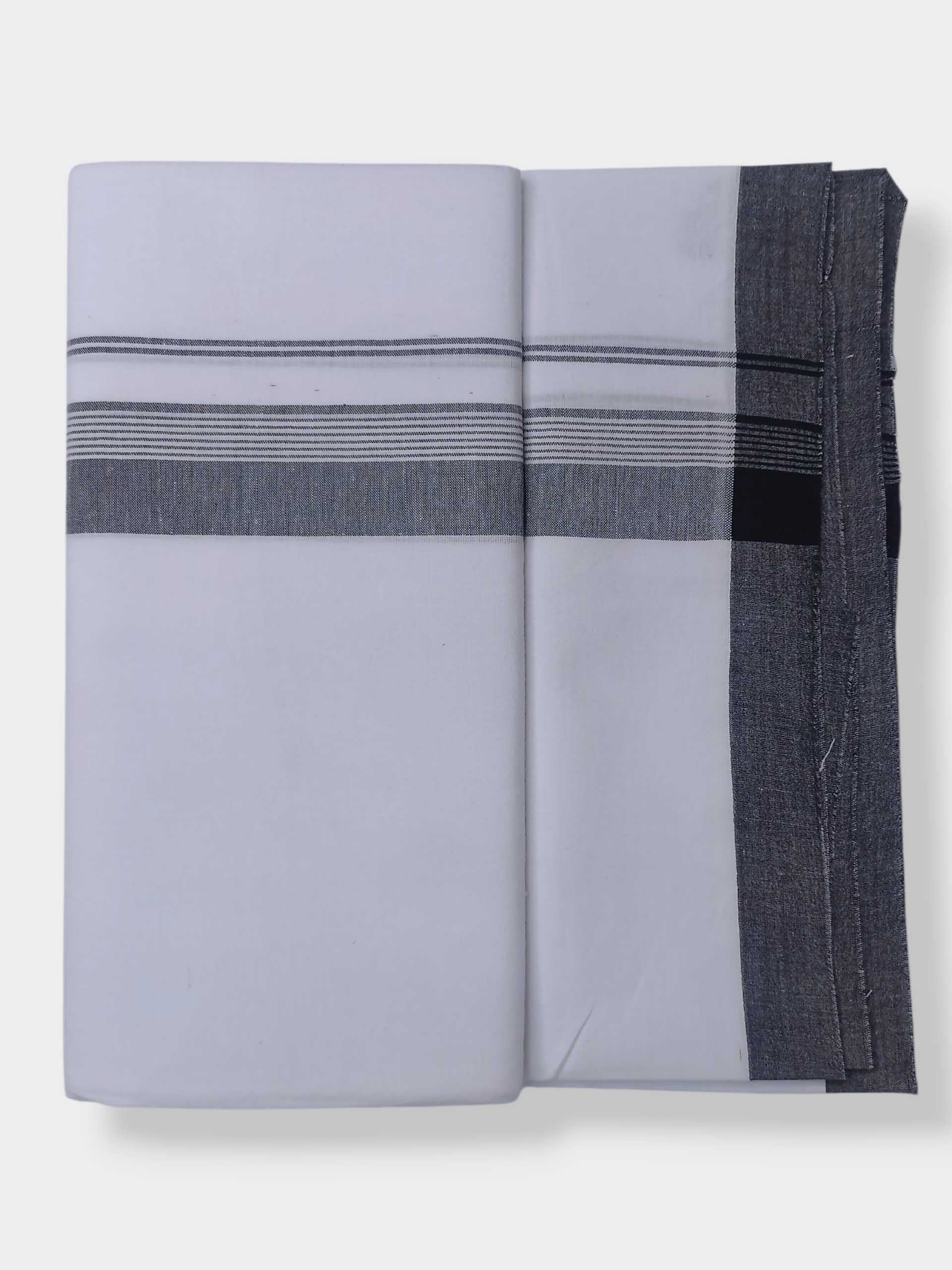 Single Kerala Pure White Mundu/Dhoti