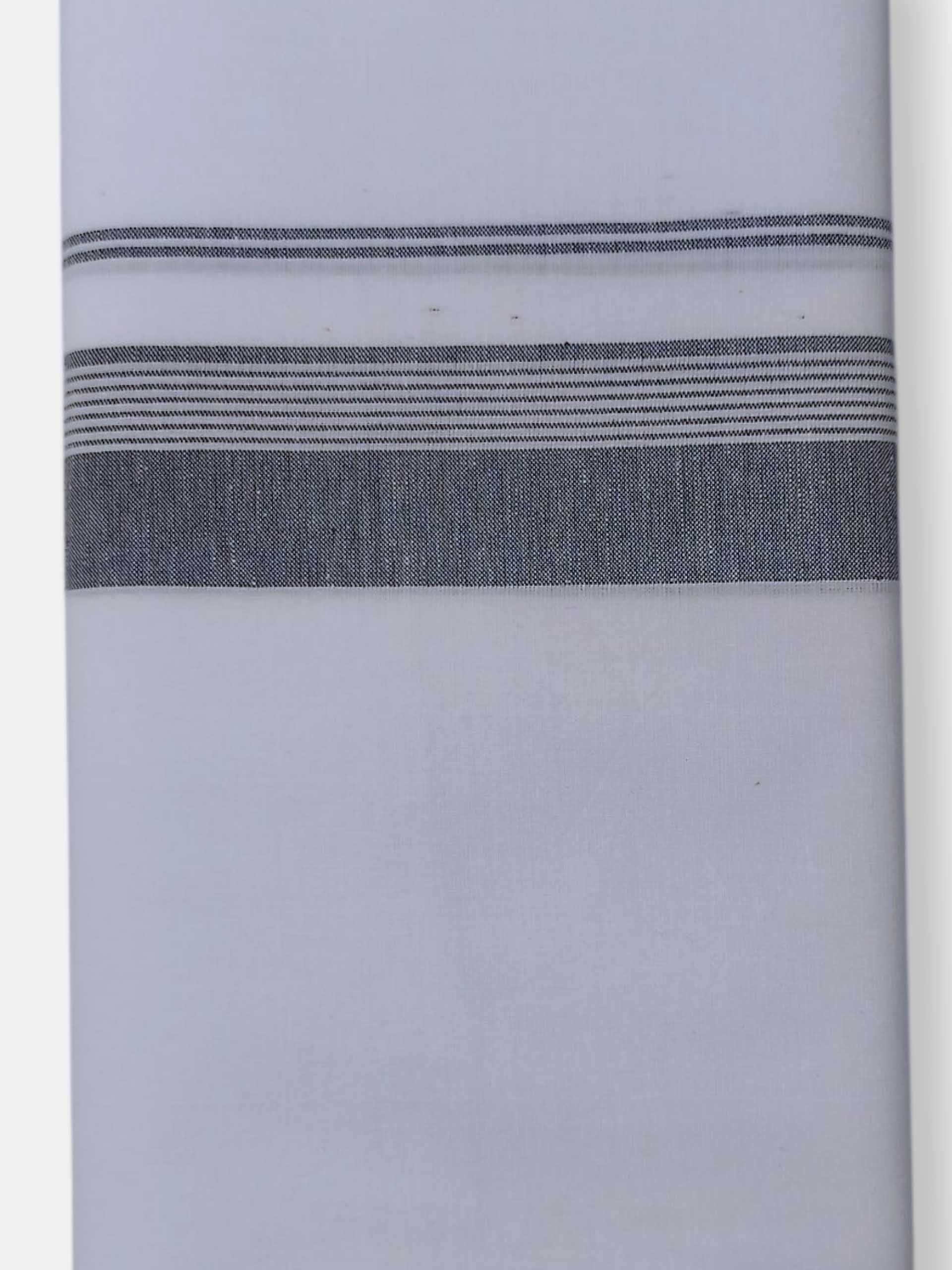 Single Kerala Pure White Mundu/Dhoti