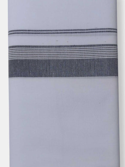 Single Kerala Pure White Mundu/Dhoti