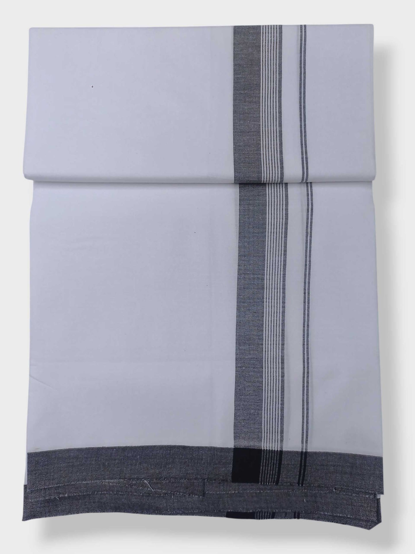 Single Kerala Pure White Mundu/Dhoti