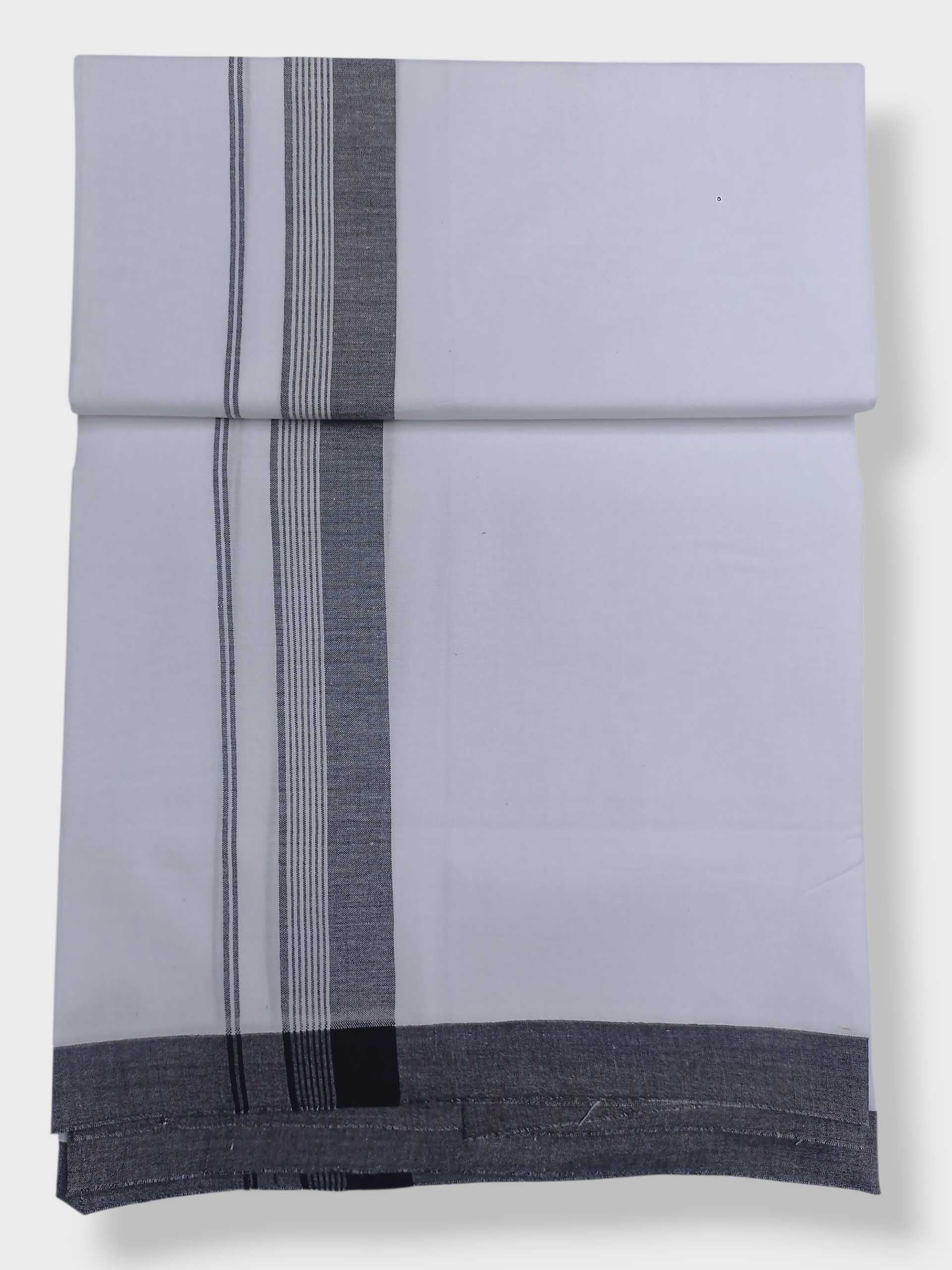 Single Kerala Pure White Mundu/Dhoti