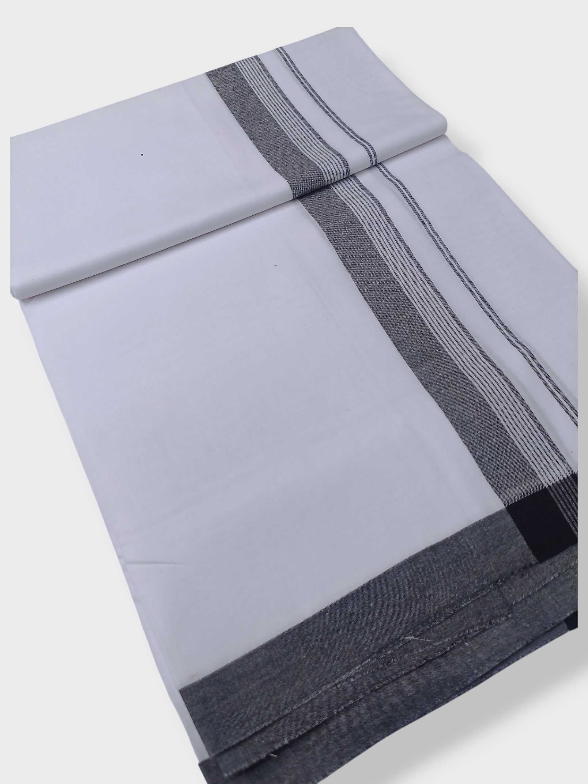 Single Kerala Pure White Mundu/Dhoti