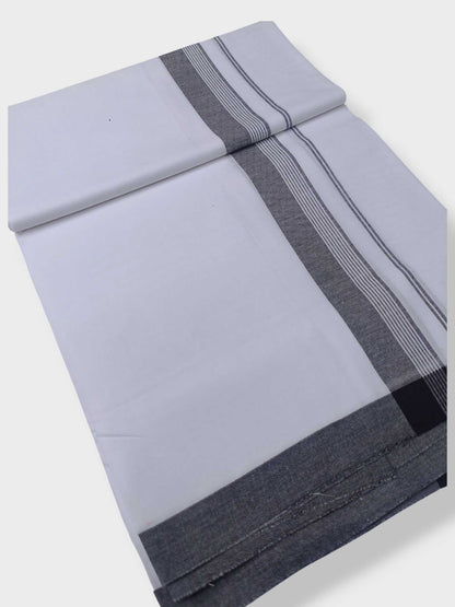 Single Kerala Pure White Mundu/Dhoti
