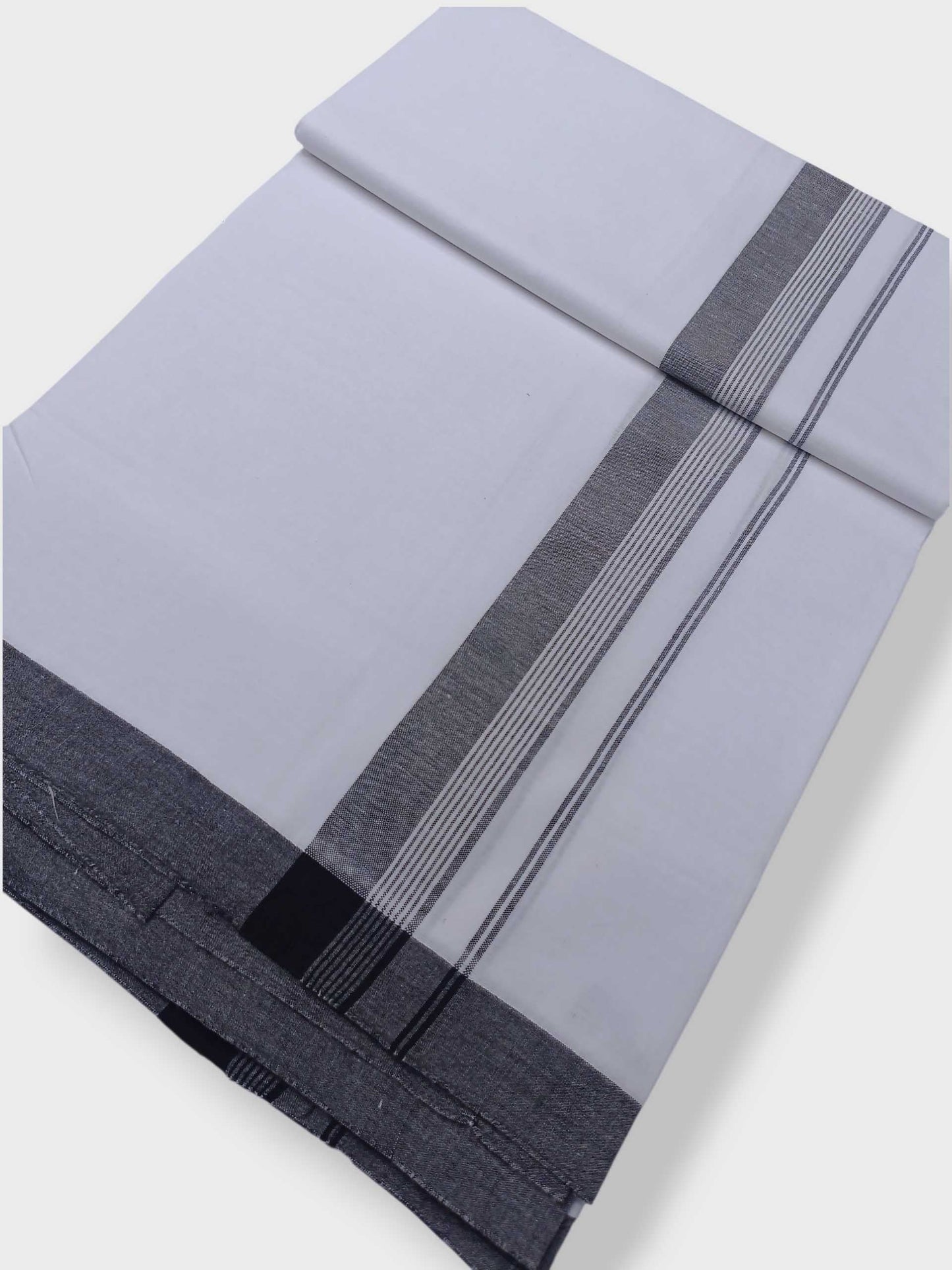 Single Kerala Pure White Mundu/Dhoti