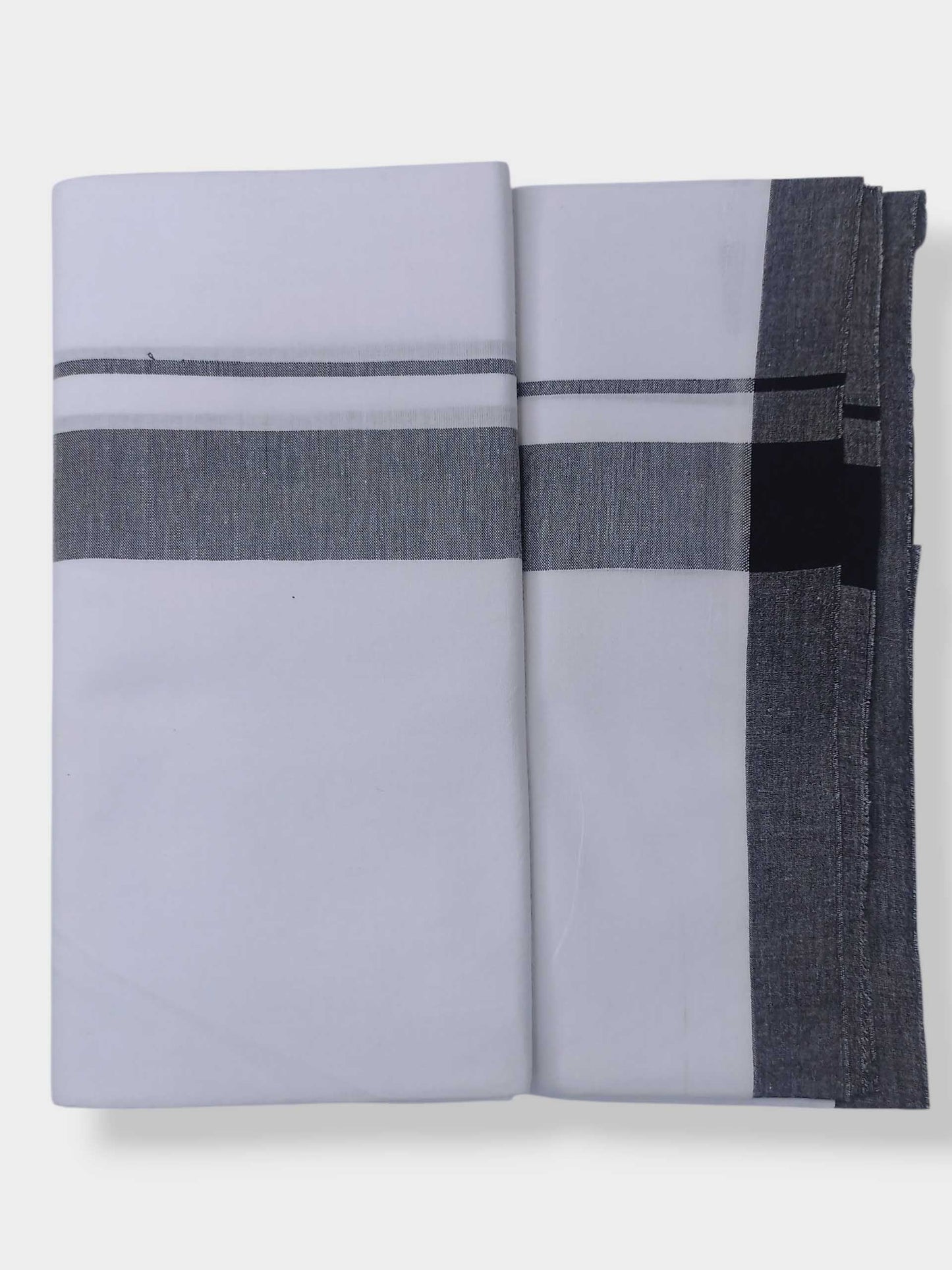 Single Kerala Pure White Mundu/Dhoti