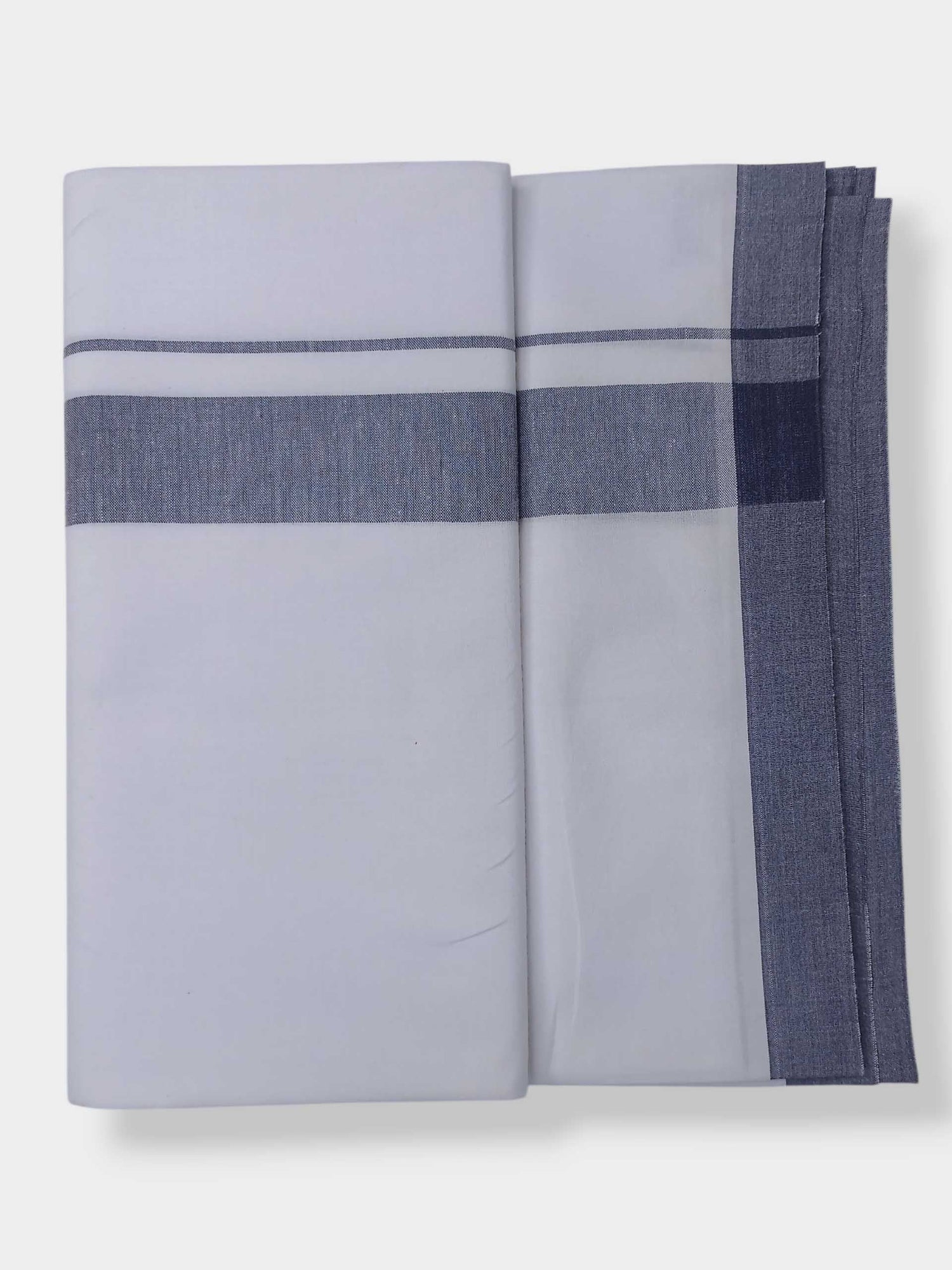 Single Kerala Pure White Mundu/Dhoti