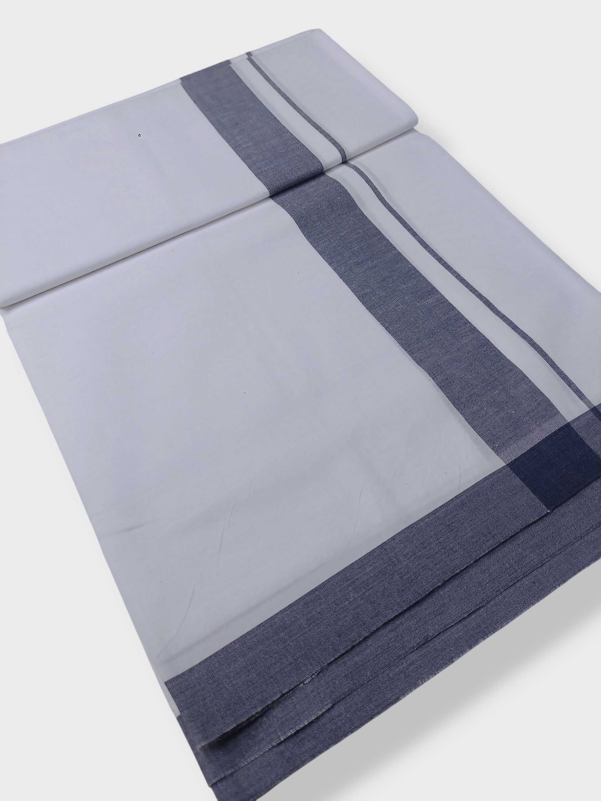 Single Kerala Pure White Mundu/Dhoti