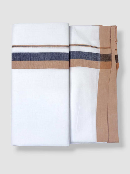 Single Kerala Pure White Mundu/Dhoti