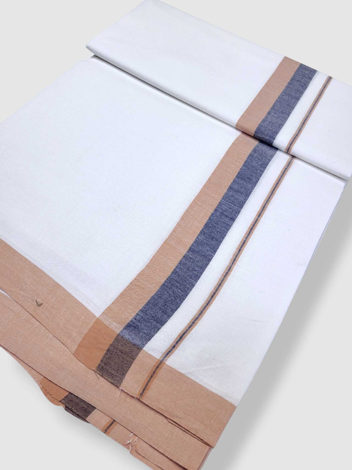Single Kerala Pure White Mundu/Dhoti
