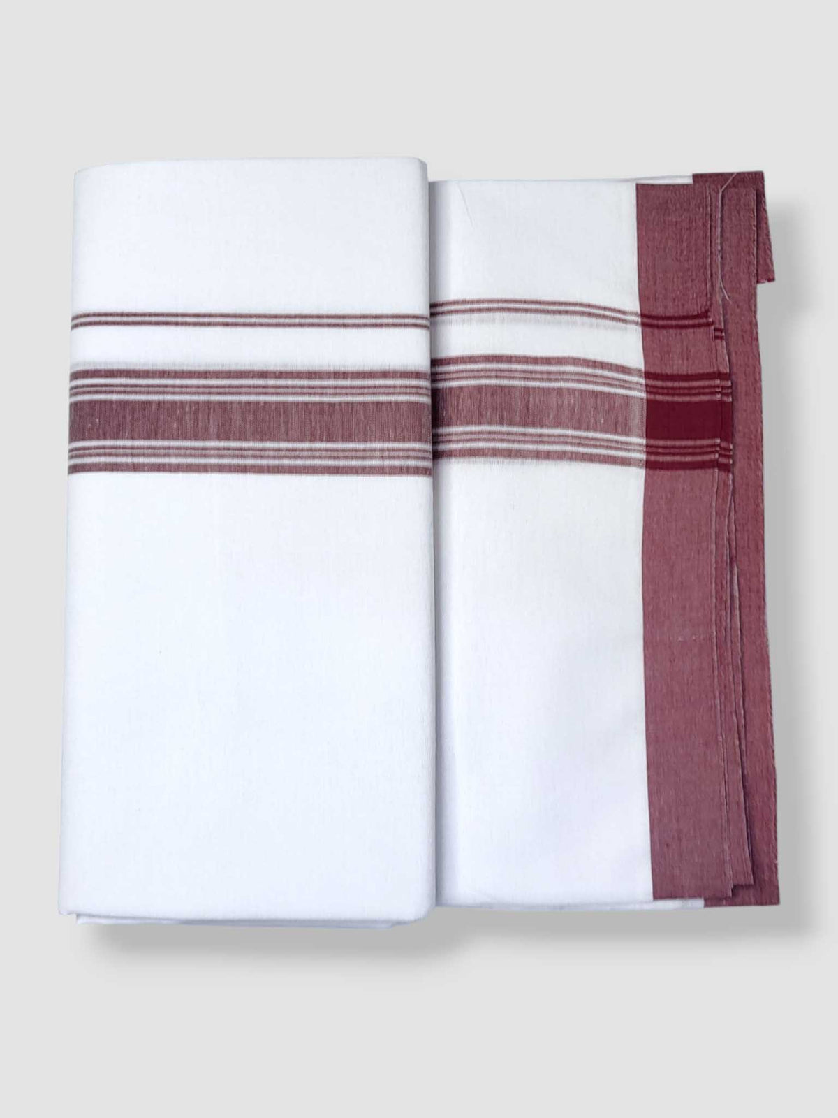 Single Kerala Pure White Mundu/Dhoti