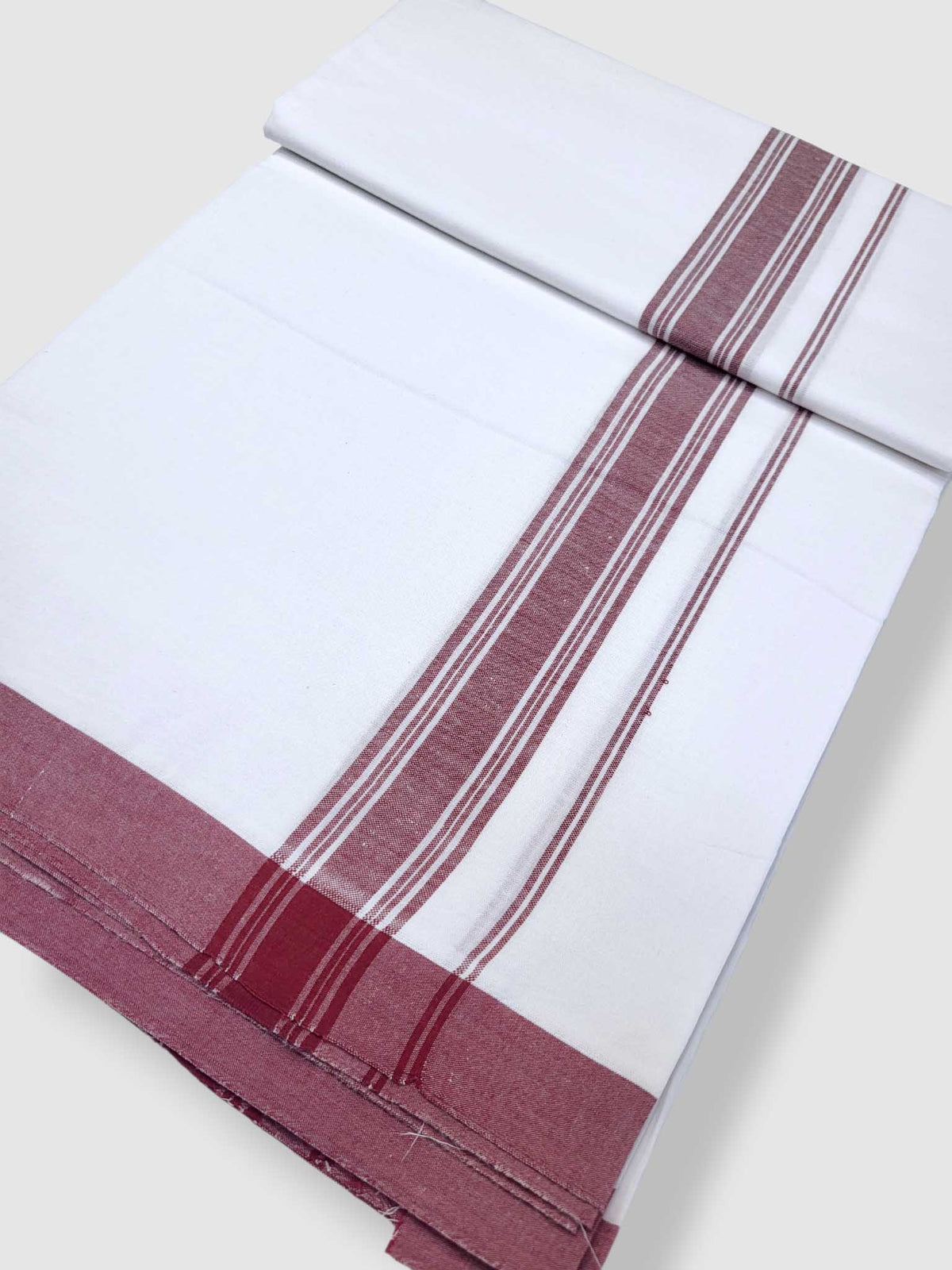 Single Kerala Pure White Mundu/Dhoti
