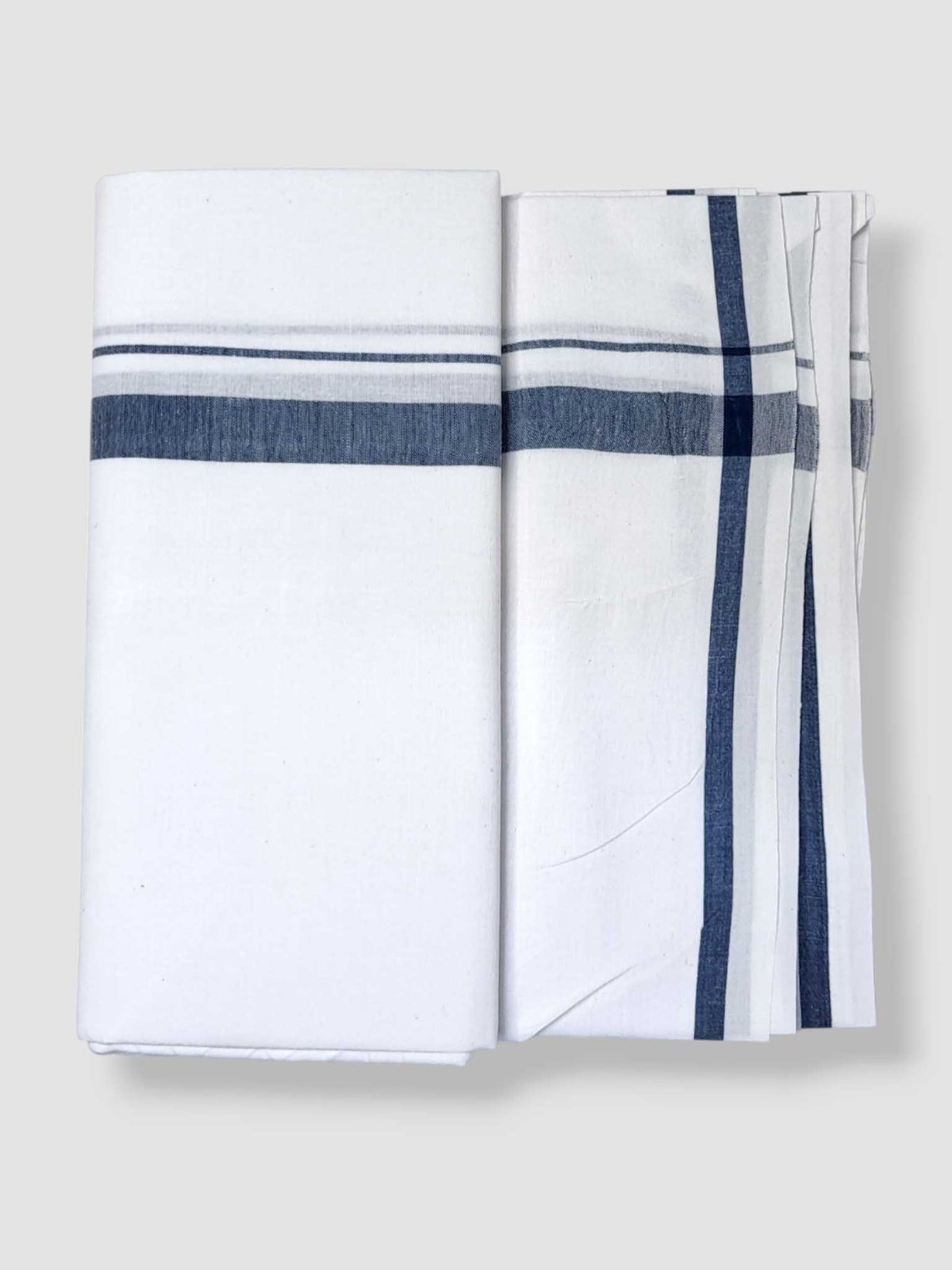 Single Kerala Pure White Mundu/Dhoti