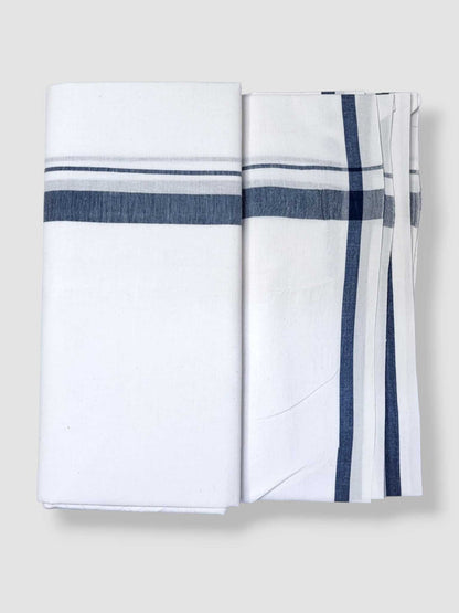 Single Kerala Pure White Mundu/Dhoti