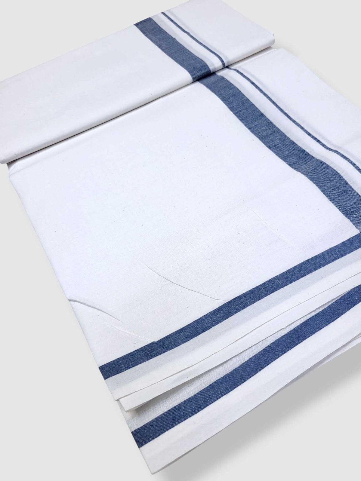 Single Kerala Pure White Mundu/Dhoti