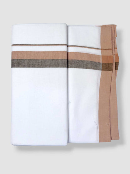 Single Kerala Pure White Mundu/Dhoti