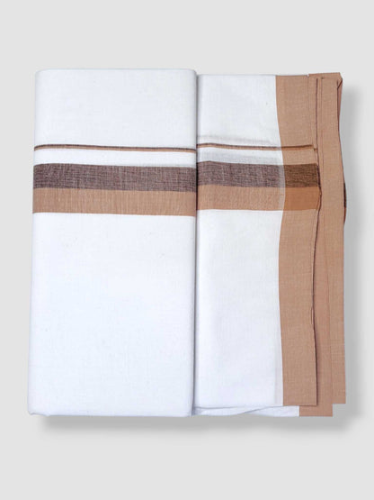 Single Kerala Pure White Mundu/Dhoti