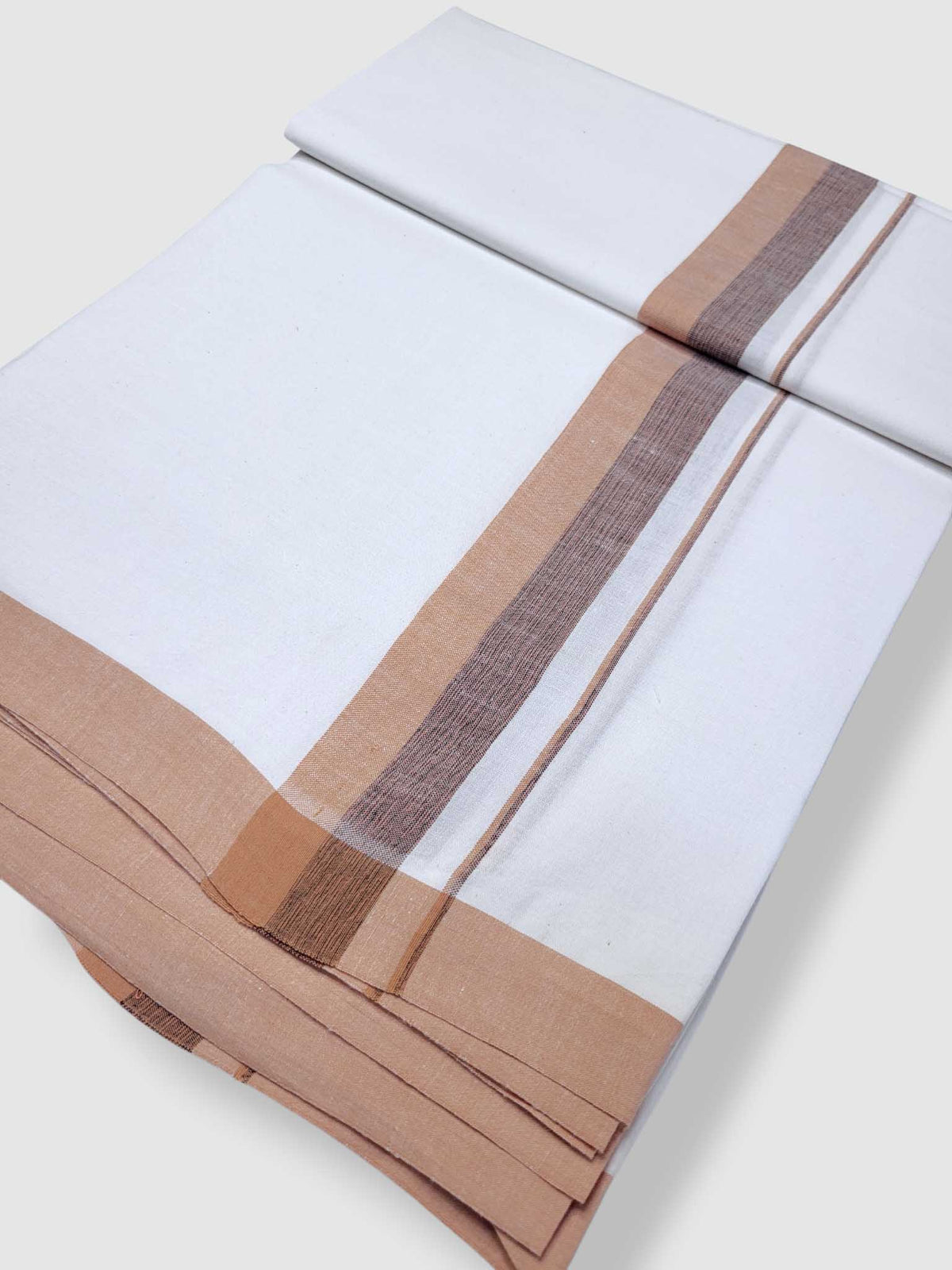 Single Kerala Pure White Mundu/Dhoti
