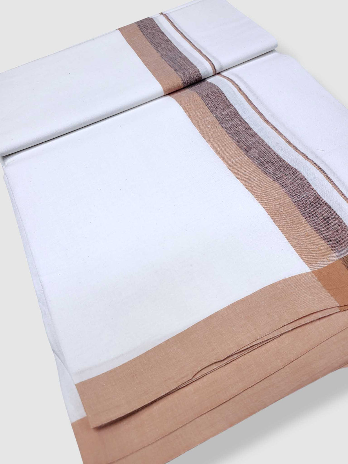 Single Kerala Pure White Mundu/Dhoti
