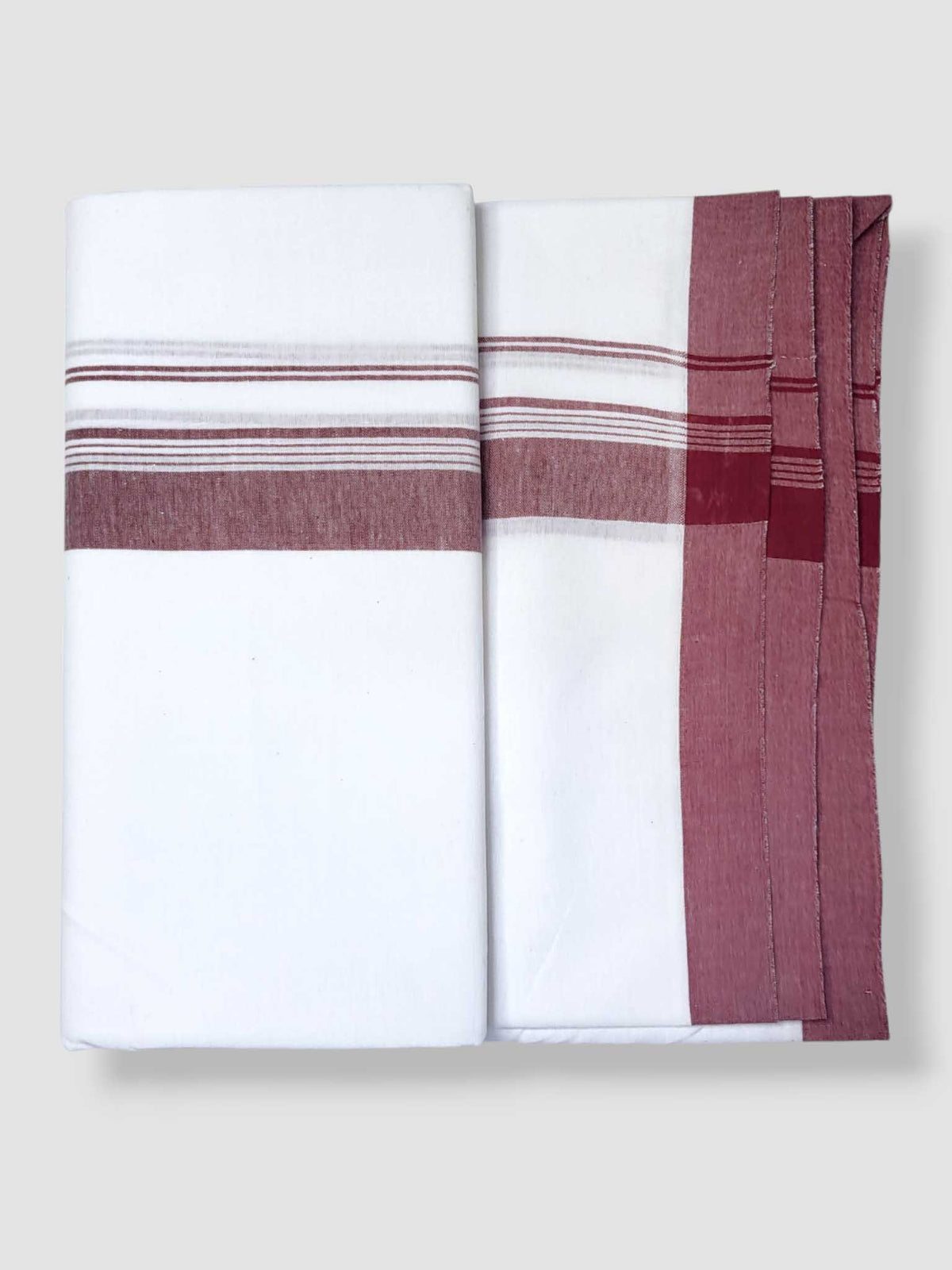 Single Kerala Pure White Mundu/Dhoti
