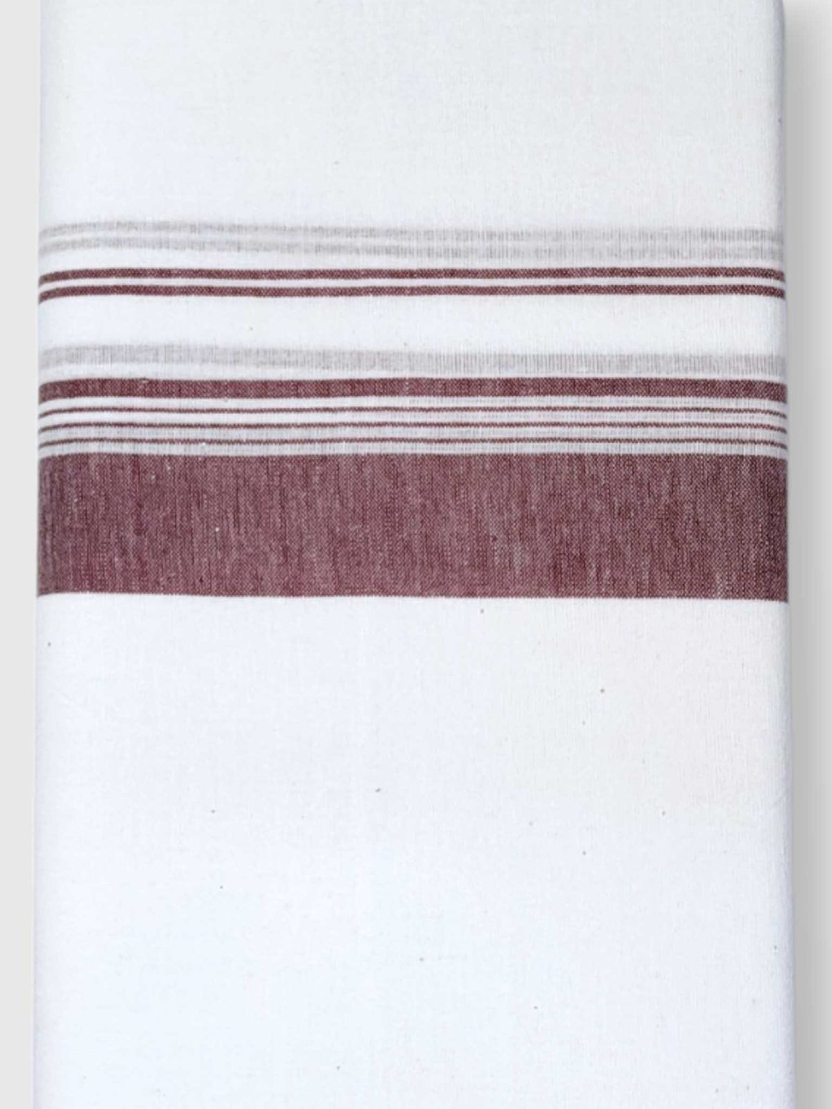 Single Kerala Pure White Mundu/Dhoti
