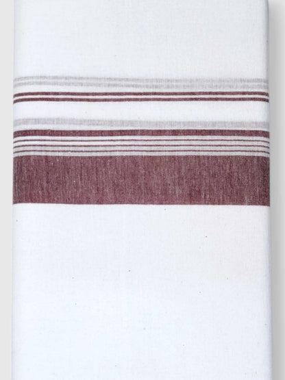 Single Kerala Pure White Mundu/Dhoti
