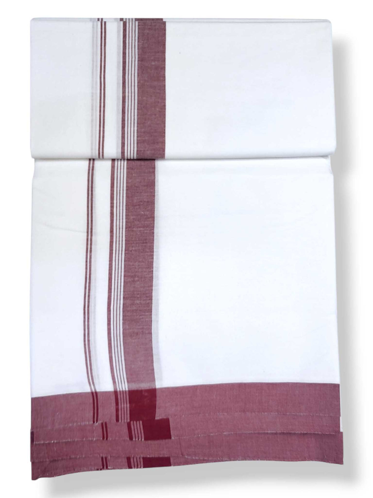 Single Kerala Pure White Mundu/Dhoti