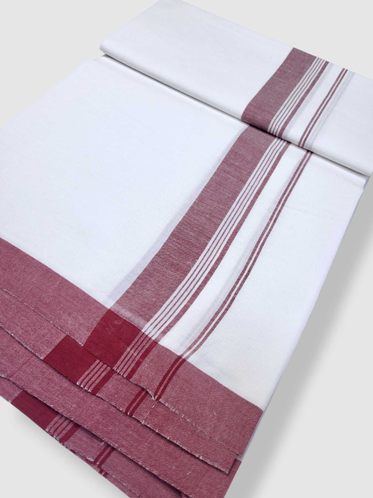 Single Kerala Pure White Mundu/Dhoti
