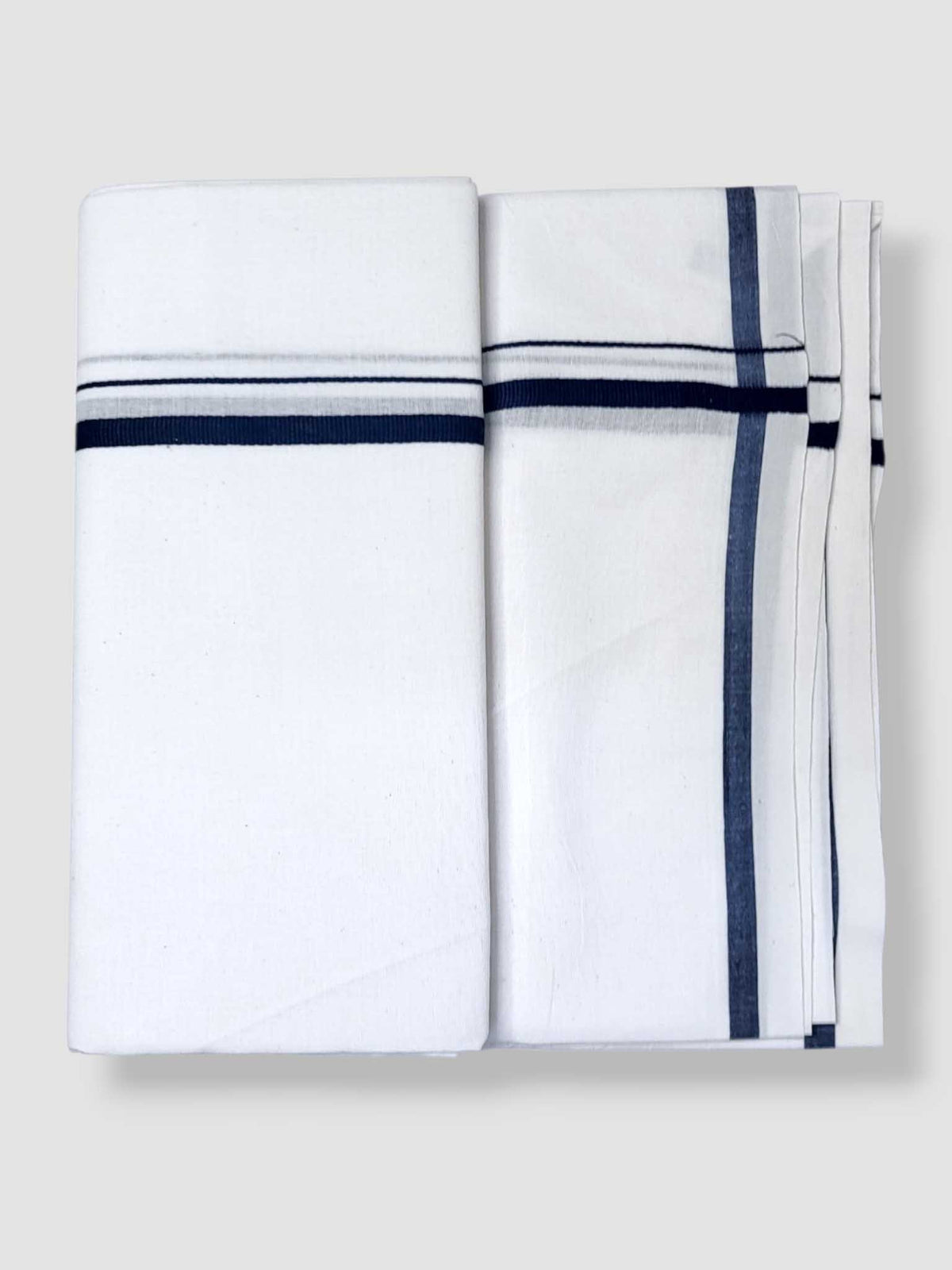 Single Kerala Pure White Mundu/Dhoti