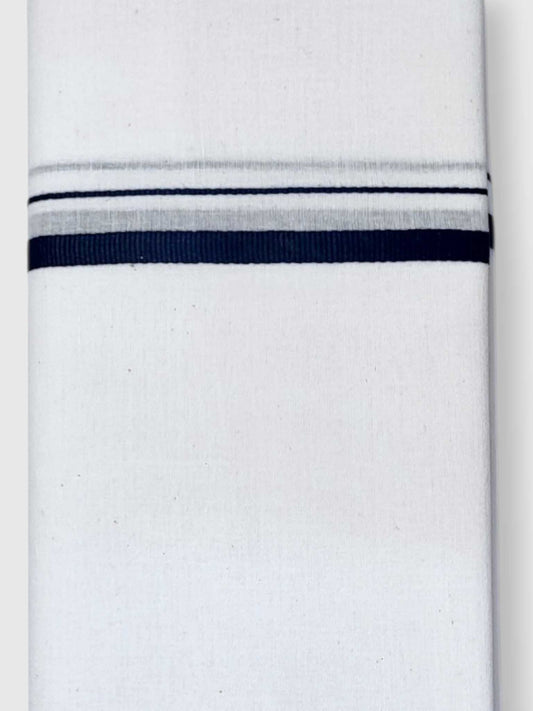 Single Kerala Pure White Mundu/Dhoti