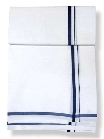 Single Kerala Pure White Mundu/Dhoti