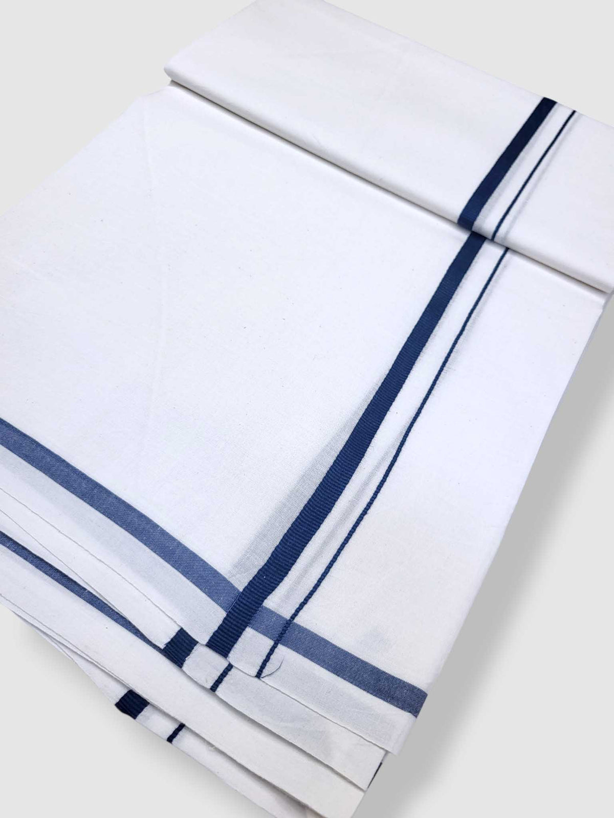 Single Kerala Pure White Mundu/Dhoti