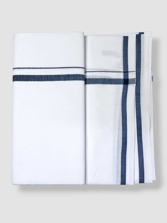 Single Kerala Pure White Mundu/Dhoti