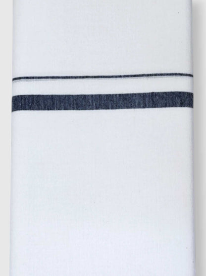 Single Kerala Pure White Mundu/Dhoti
