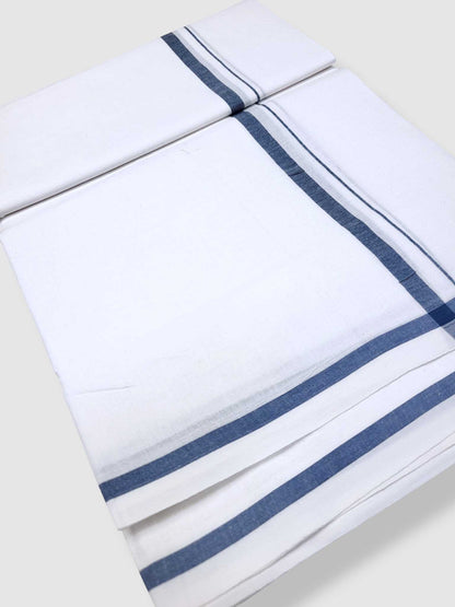 Single Kerala Pure White Mundu/Dhoti
