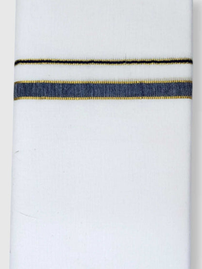 Single Kerala Pure White Mundu/Dhoti