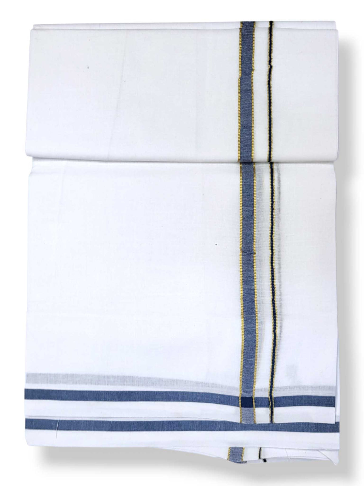 Single Kerala Pure White Mundu/Dhoti
