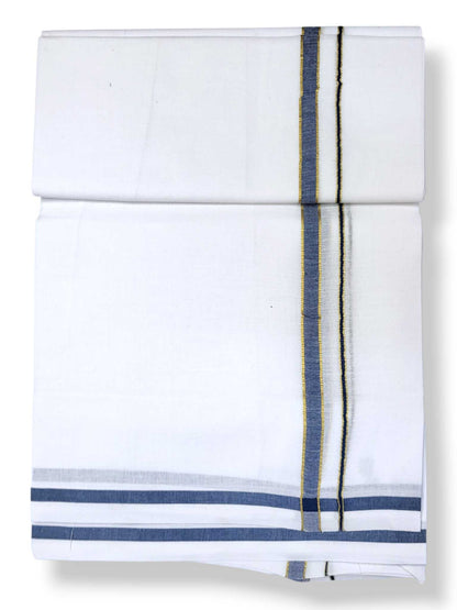 Single Kerala Pure White Mundu/Dhoti