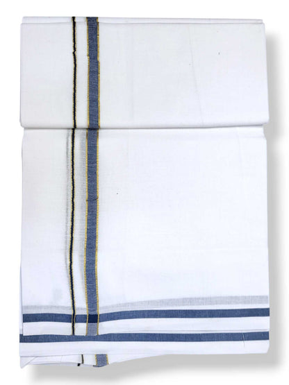 Single Kerala Pure White Mundu/Dhoti
