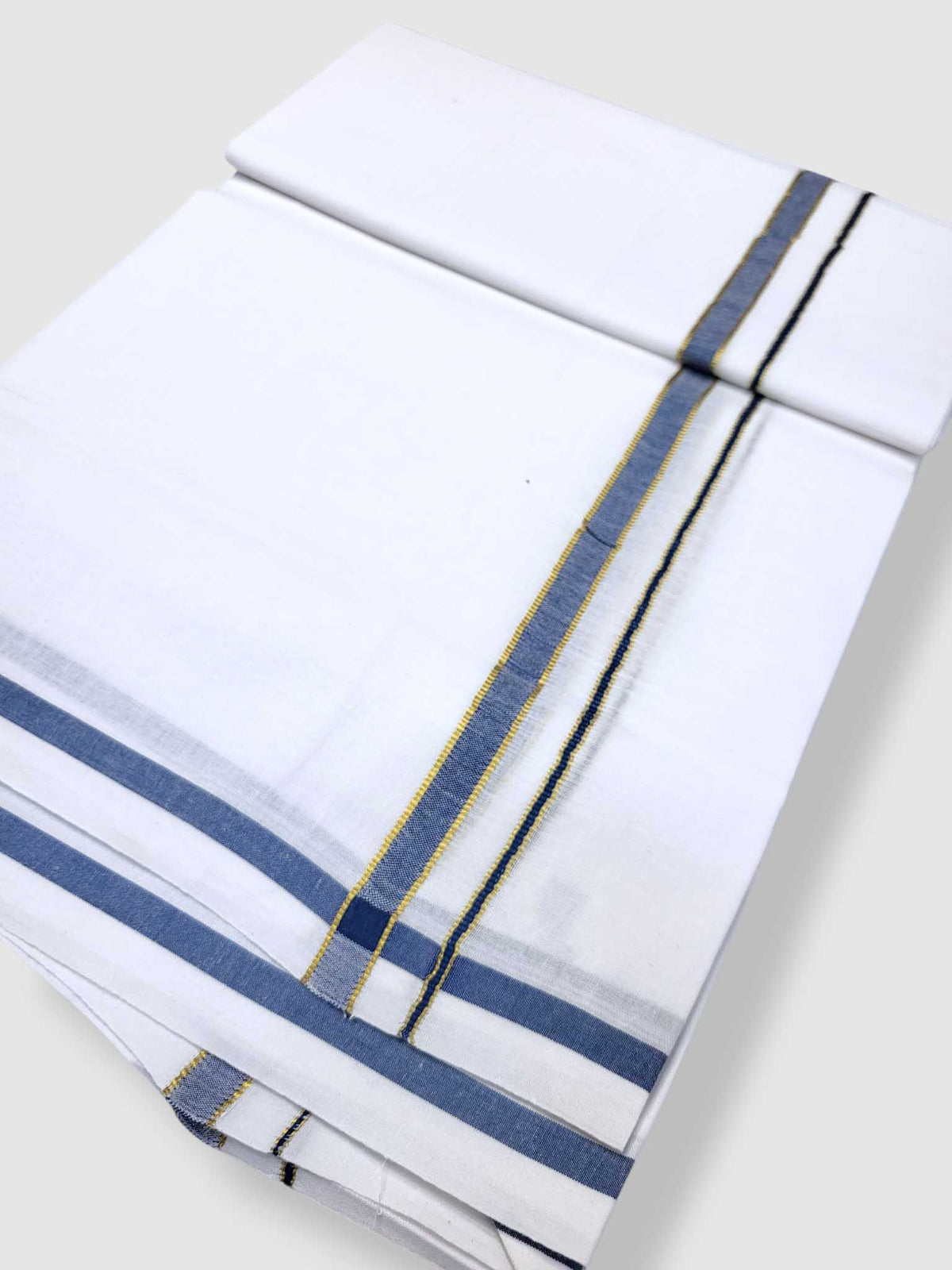Single Kerala Pure White Mundu/Dhoti