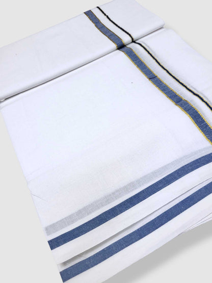 Single Kerala Pure White Mundu/Dhoti