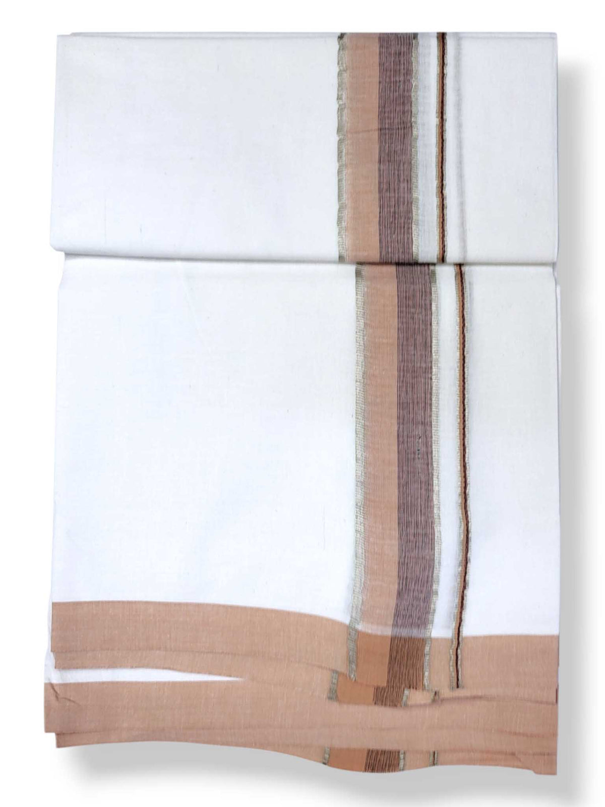 Single Kerala Pure White Mundu/Dhoti