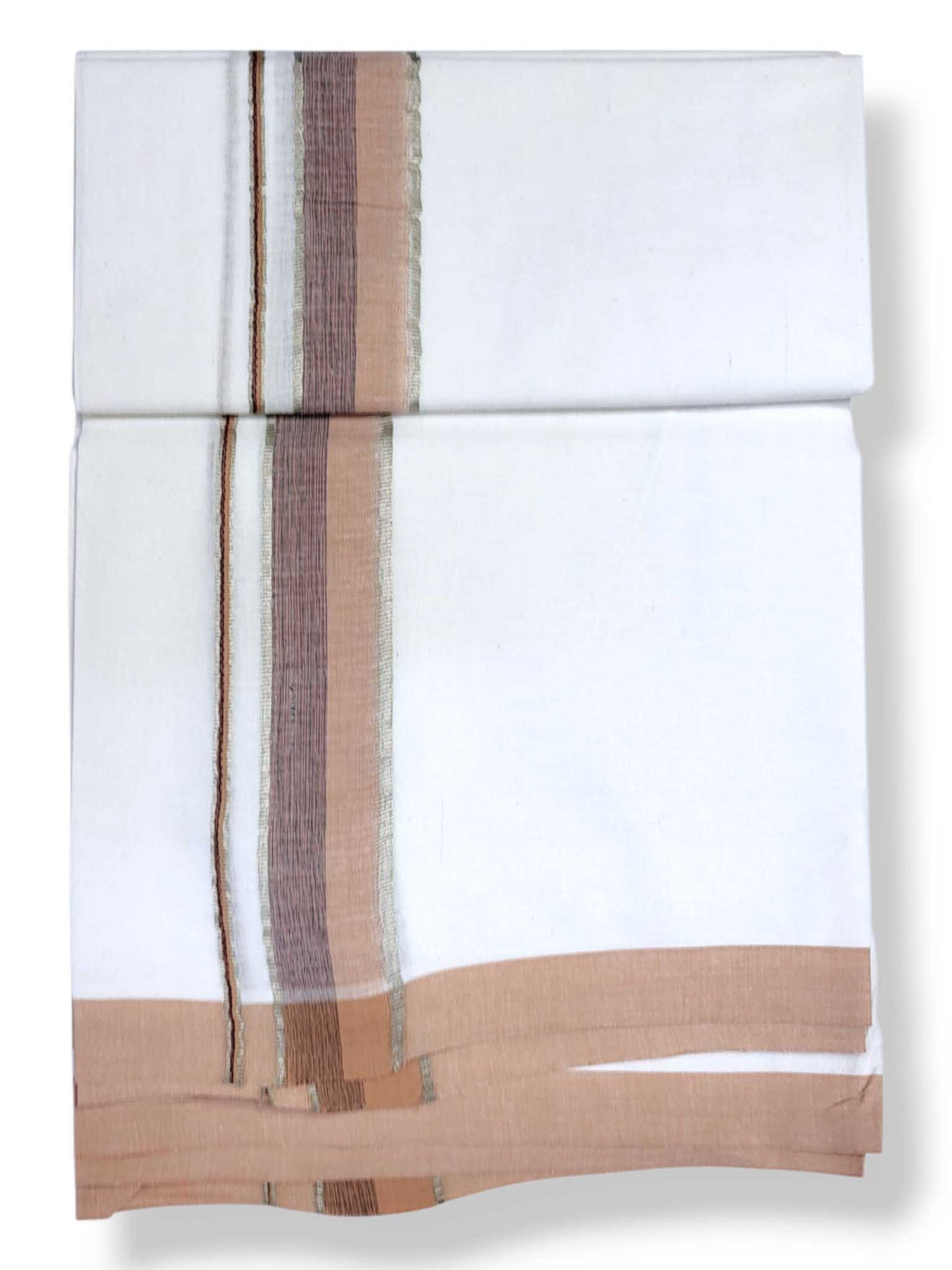 Single Kerala Pure White Mundu/Dhoti