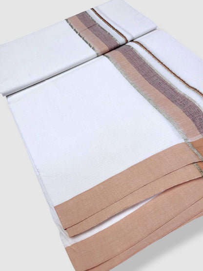 Single Kerala Pure White Mundu/Dhoti