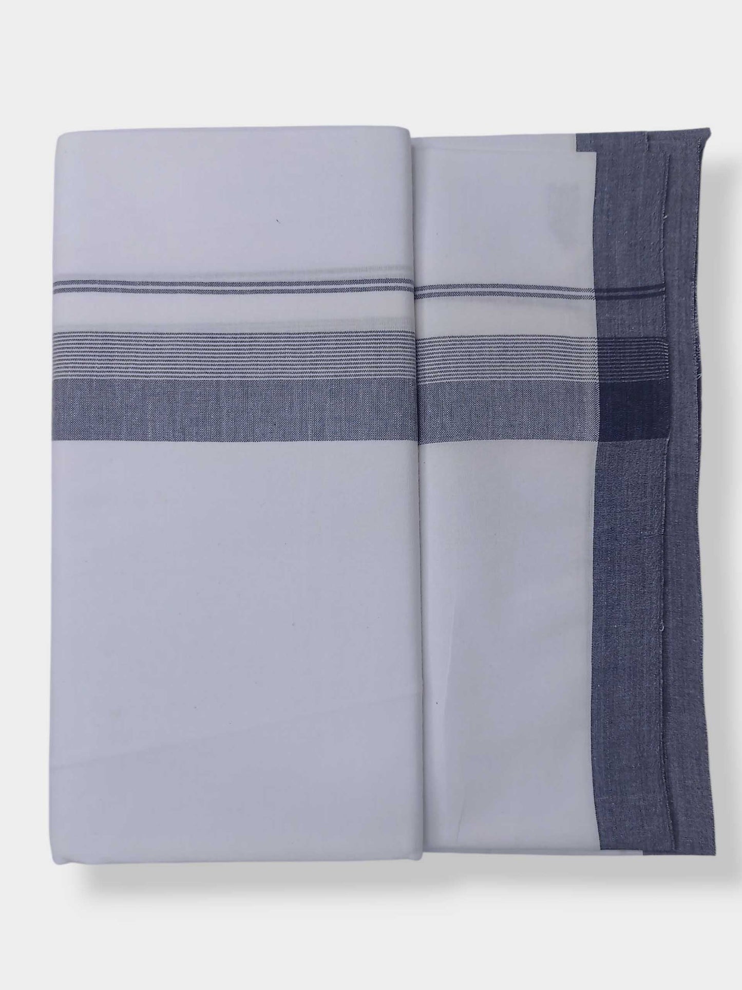 Single Kerala Pure White Mundu/Dhoti