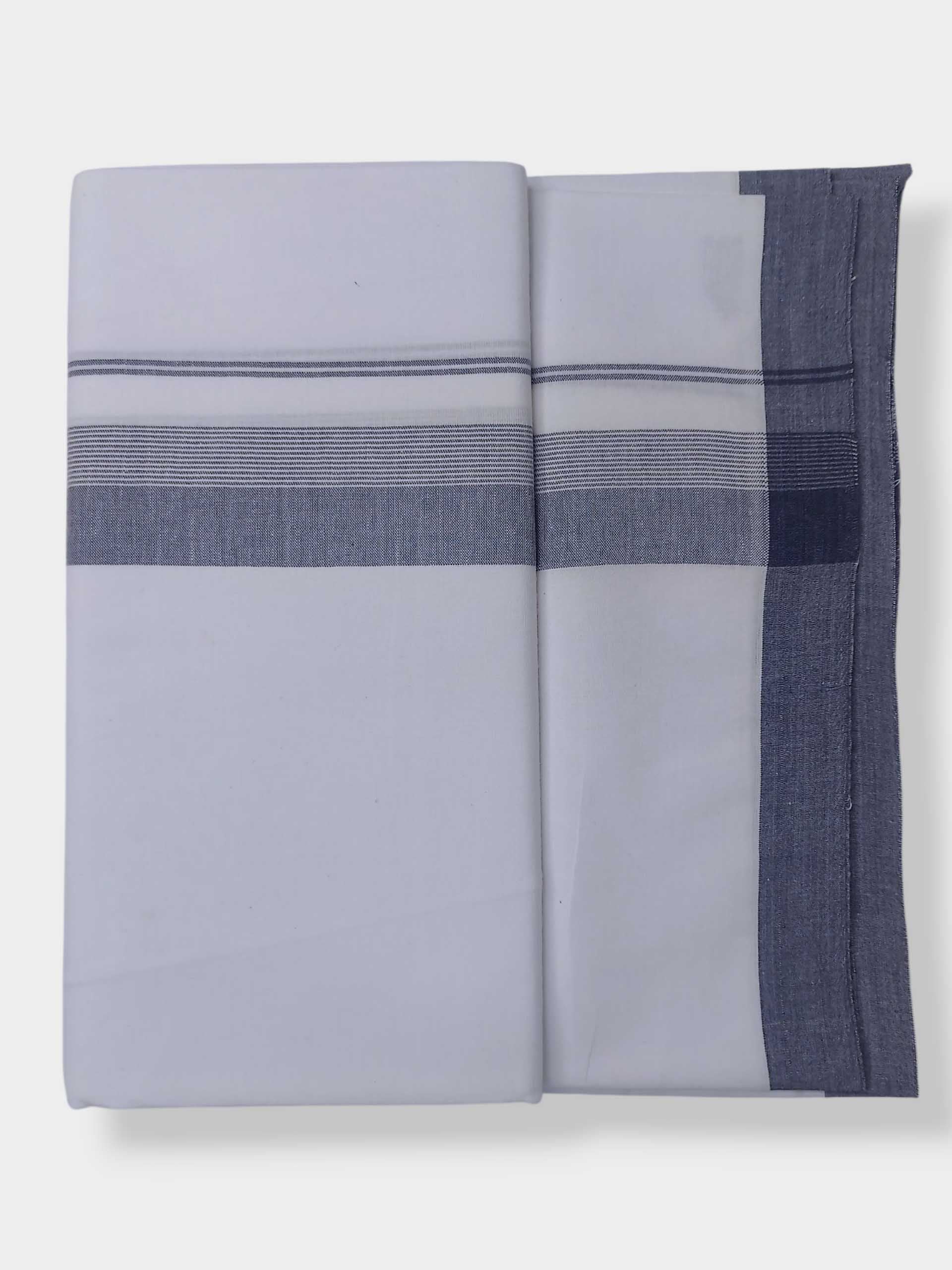 Single Kerala Pure White Mundu/Dhoti